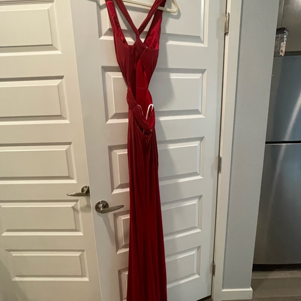 Structured Red Dress - Picture 5 of 7